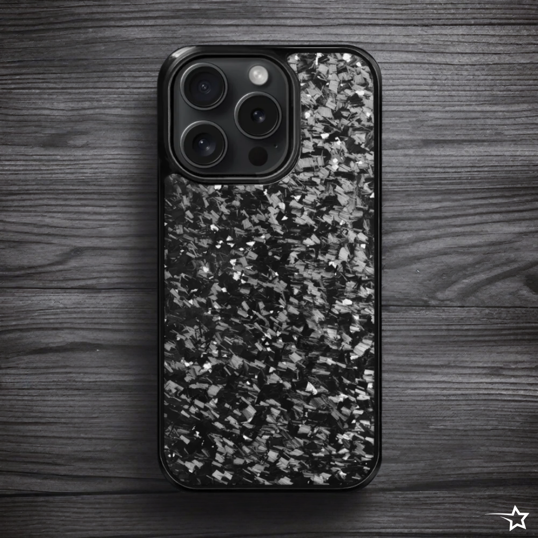 PULSE SERIES - Silver Forged Carbon Fiber iPhone Case (MagSafe)
