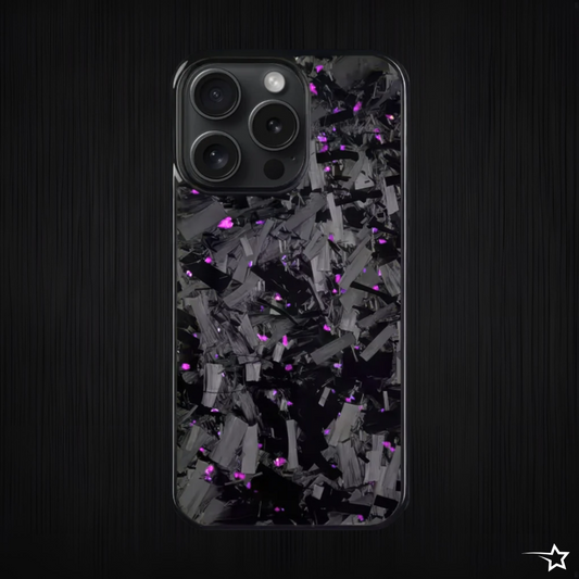 FLARE SERIES - Purple Forged Carbon Fiber iPhone Case (MagSafe)