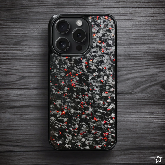 PULSE SERIES - Red Forged Carbon Fiber iPhone Case (MagSafe)