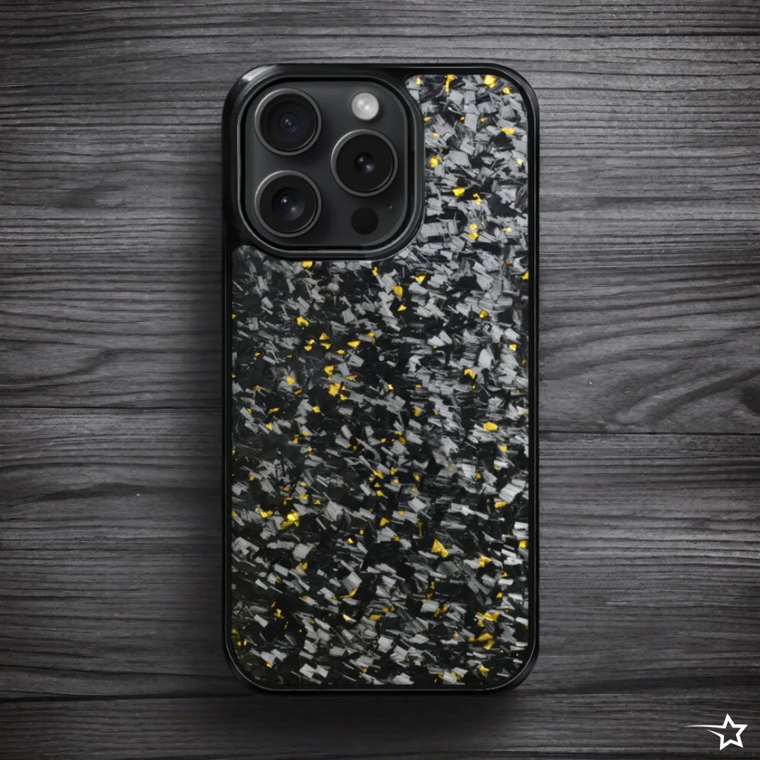 PULSE SERIES - Gold Forged Carbon Fiber iPhone Case (MagSafe)